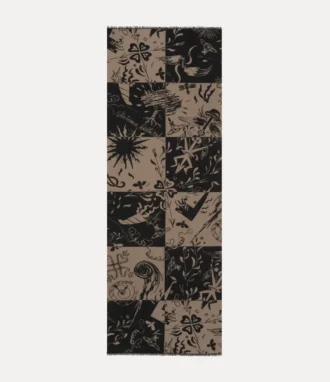 チェッカー柄ストール