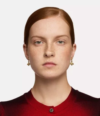 ミニ バスレリーフ ドロップ イヤリング