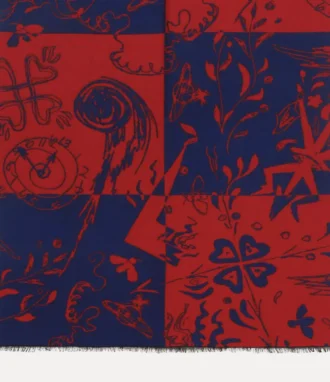 チェッカー柄ストール